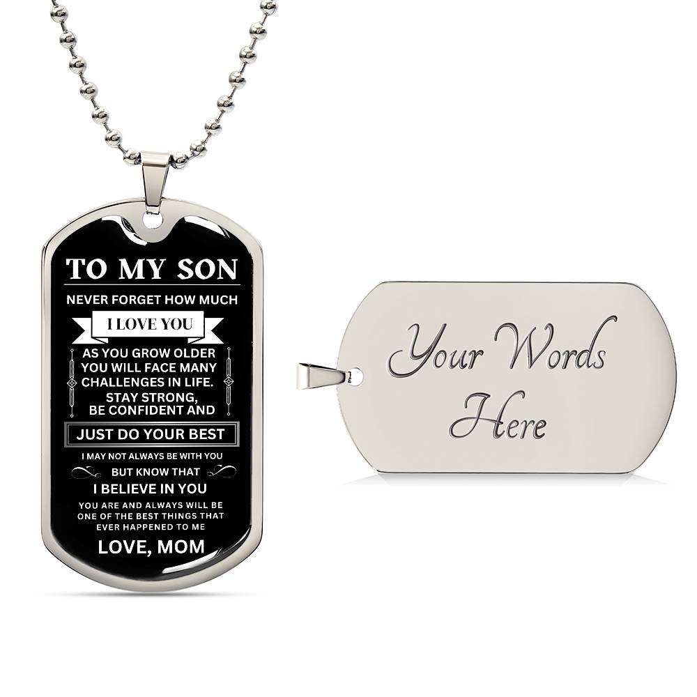 To My Son, Love MOM