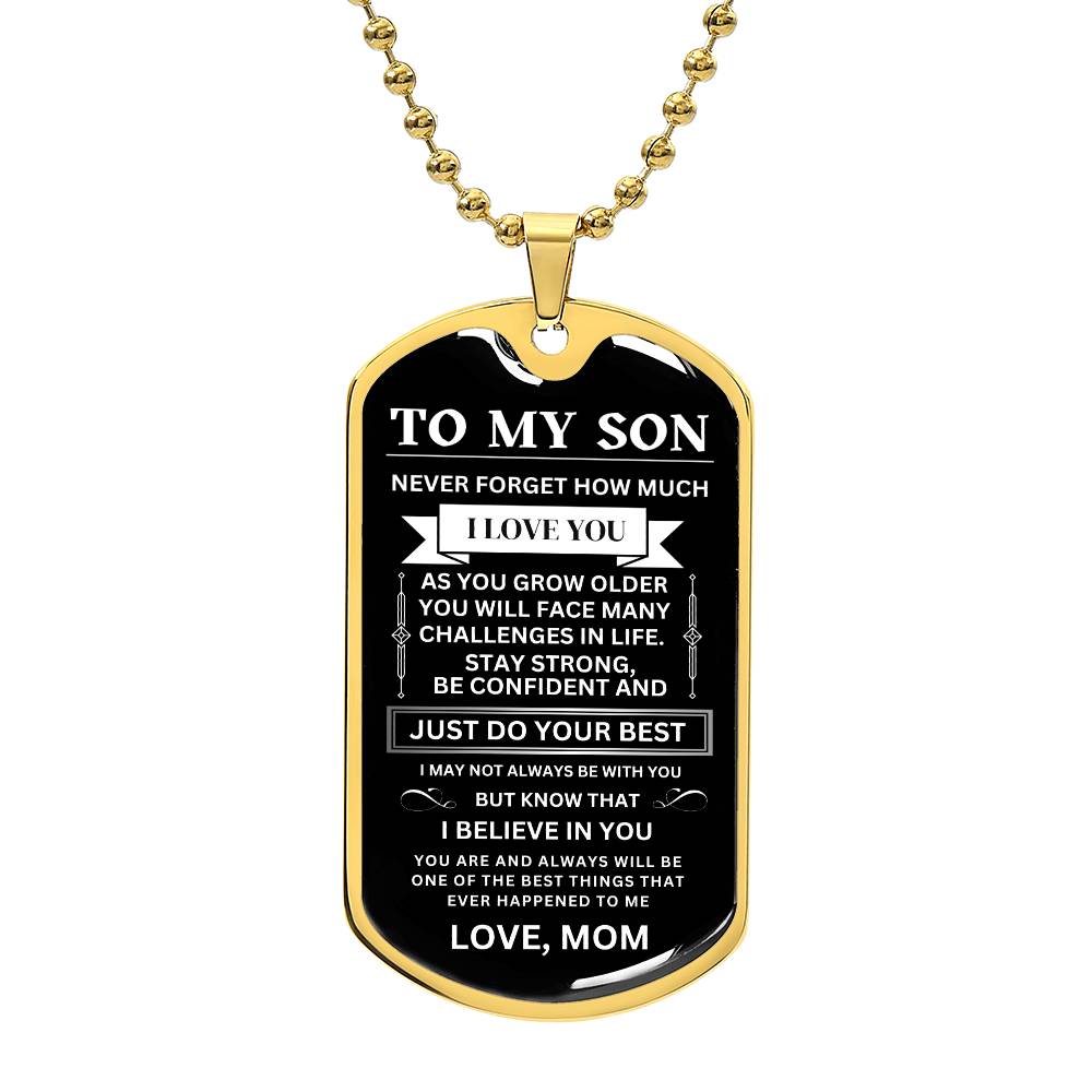 To My Son, Love MOM