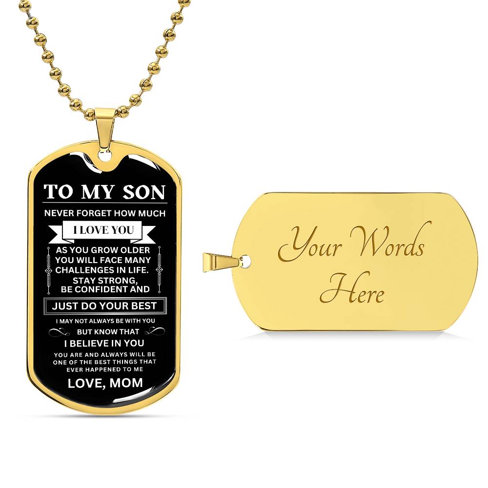 To My Son, Love MOM