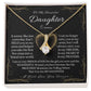 To My Beautiful Daughter Alluring Beauty Necklace